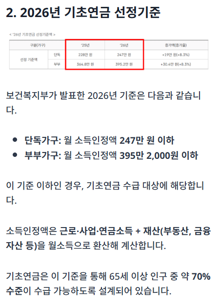 기초연금 안내 가이드